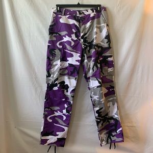purple military pants